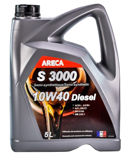 Моторное масло ARECA S3000 DIESEL 10W-40, 5л